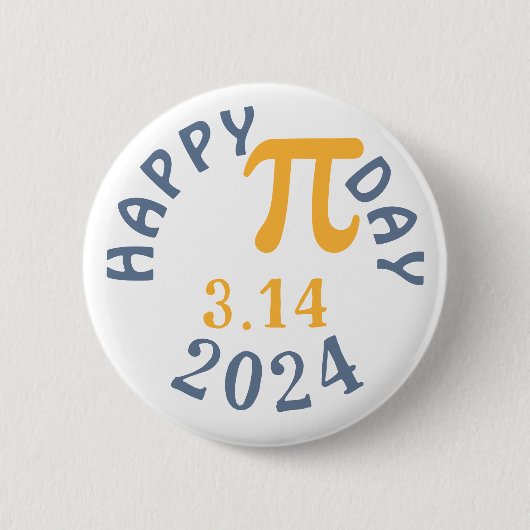 Frohen Pi-Tag 3.14 2023 Button (Vorderseite)