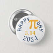 Frohen Pi-Tag 3.14 2023 Button (Vorne & Hinten)