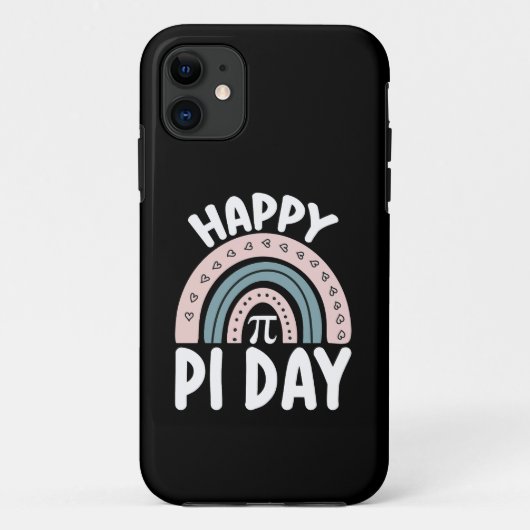 Frohen Pi-Tag Boho-Regenbogen Mathe Mathematik Case-Mate iPhone Hülle (Rückseite)