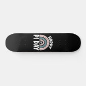 Frohen Pi-Tag Boho-Regenbogen Mathe Mathematik Skateboard (Horizontal)