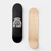 Frohen Pi-Tag Boho-Regenbogen Mathe Mathematik Skateboard (Vorderseite)