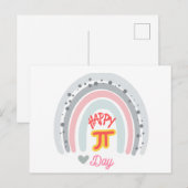Frohen Pi-Tag Postkarte (Vorne/Hinten)