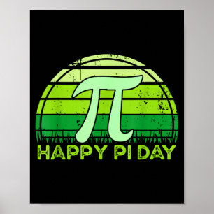 Frohen Pi-Tag Vintage 3,14 Pi Zahl Mathematiklehre Poster