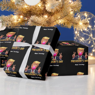 Frohen Präsidenten-Tag Patriotismus Freiheit feier Geschenkpapier