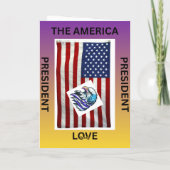 FROHEN PRÄSIDENTENTAG AMERIKAS KARTE (Rückseite)