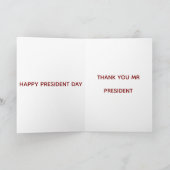 FROHEN PRÄSIDENTENTAG AMERIKAS KARTE (Innenseite)