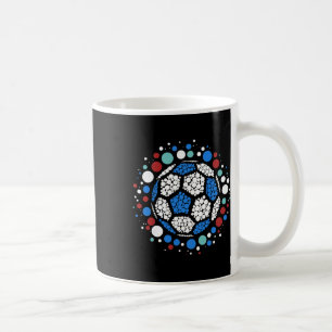 Frohen Punktetag 2025 Polka-Punkt-Fußball-Ll-Liebh Kaffeetasse