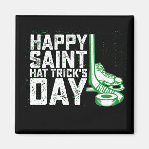 Frohen Sankt Dreierpacktag Eishockey St. Patrick Magnet