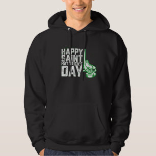 Frohen Sankt-Hattrick-Tag Eishockey-St.-Patricks Hoodie