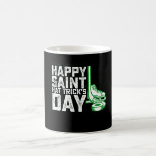 Frohen Sankt-Hattrick-Tag Eishockey-St.-Patricks Kaffeetasse