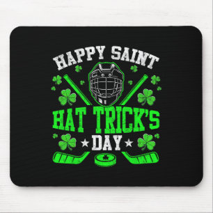 Frohen Sankt Hut-Trick-Tag Eishockey St. Patrick Mousepad