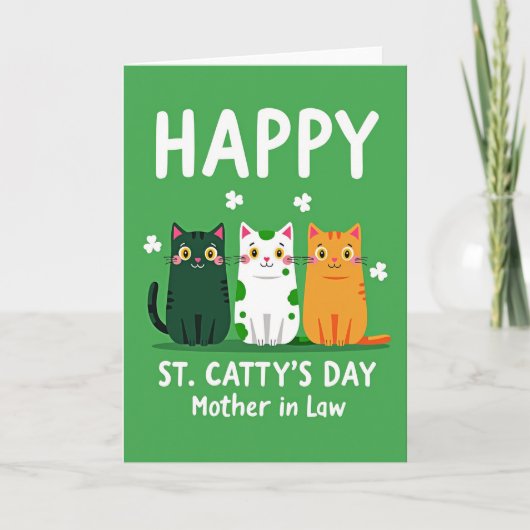 Frohen St. Catty-Tag Mutter Karte (Vorderseite)
