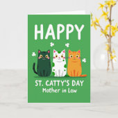 Frohen St. Catty-Tag Mutter Karte (Gelbe Blume)