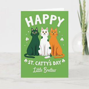 Frohen St. Cattys Tag, kleiner Bruder Karte