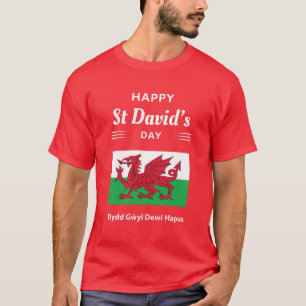 Frohen St David's Tag Dydd Gŵyl Dewi Hapus 2 T-Shirt