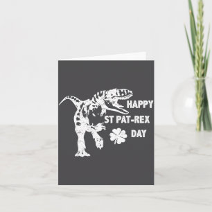 Frohen St. Pat-Rex-Tag Lustiger T-Rex Dinosaur St. Karte