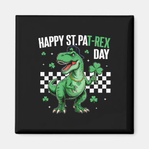 Frohen St. Pat T-Rex Tag Jungen Kinder Dinosaurier Magnet