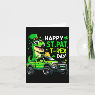 Frohen St Pat Trex Tag Dinosaur für Kinder Junge s Karte