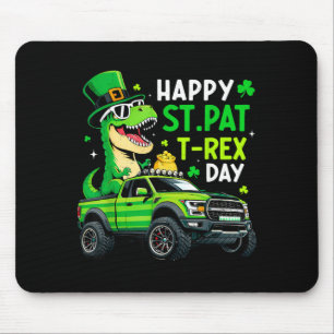 Frohen St Pat Trex Tag Dinosaurier für Kinder Jung Mousepad