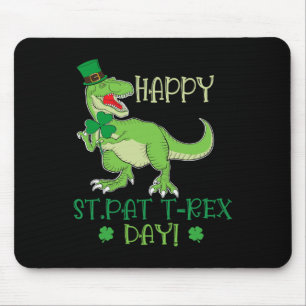 Frohen St Patrex Tag Pat T-Rex Dino Irischer Pat T Mousepad