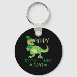 Frohen St Patrex Tag Pat T-Rex Dino Irischer Pat T Schlüsselanhänger