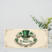 Frohen St. Patrick’s-Tag Kleeblatt-Design (Stehend Vorderseite)