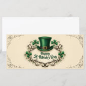 Frohen St. Patrick’s-Tag Kleeblatt-Design (Vorne/Hinten)