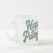 Frohen St. Patrick’s Tag Niedlicher Kobold Mattglastasse (Links)