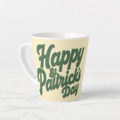 Frohen St. Patrick’s Tag Niedlicher Kobold Milchtasse (Linke Ecke)