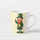 Frohen St. Patrick’s Tag Niedlicher Kobold Milchtasse (Rechts)