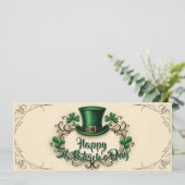 Frohen St. Patrick’s Tag Shamrock-Design (Stehend Vorderseite)