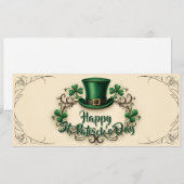 Frohen St. Patrick’s Tag Shamrock-Design (Vorne/Hinten)
