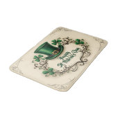 Frohen St. Patrick’s Tag Shamrock-Design Badematte (Schrägansicht)