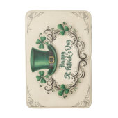 Frohen St. Patrick’s Tag Shamrock-Design Badematte (Vorderseite Vertikal)