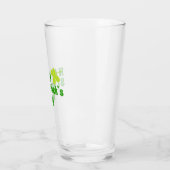 Frohen St. Patrick`s Tag Shamrock Grün Glas (Links)