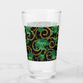 Frohen St. Patrick-Tag Glas (Rückseite)