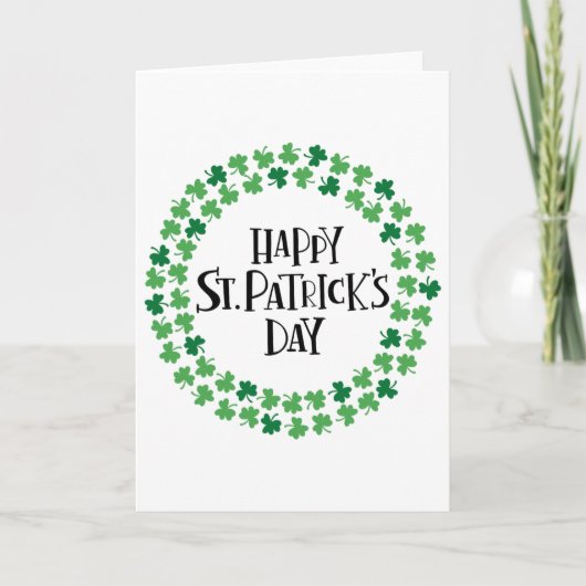 Frohen St. Patrick's Day 1 Karte (Vorderseite)