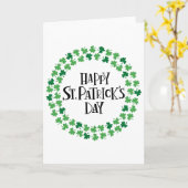 Frohen St. Patrick's Day 1 Karte (Gelbe Blume)