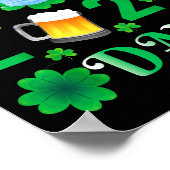 Frohen St. Patrick's Day 2024 Irisches Kleeblatt-G Poster (Ecke)