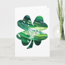 Frohen St. Patrick's Day 4-Blatt-Kleeblatt Irische