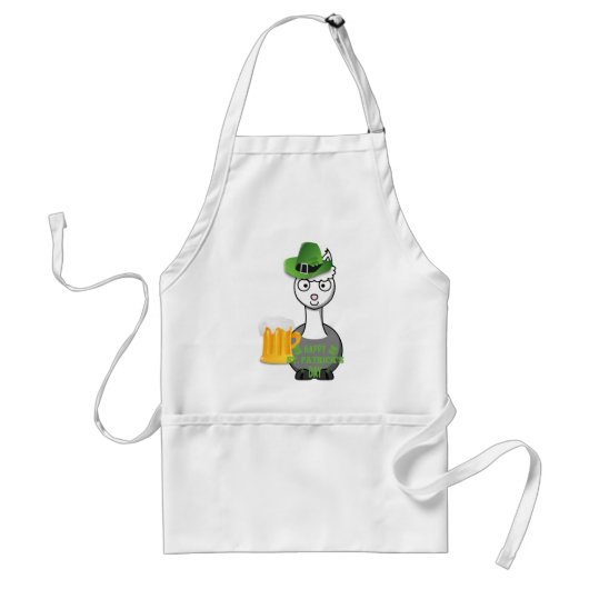 frohen St. Patrick's Day Alpaka Schürze (Vorne)