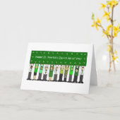Frohen St. Patrick's Day an euch alle Karte (Gelbe Blume)