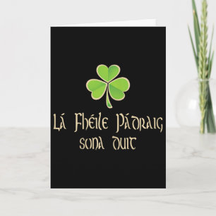 Frohen St. Patrick's Day auf Irisch - A Karte