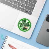 Frohen St. Patrick's Day! Aufkleber (Laptop mit iPhone)
