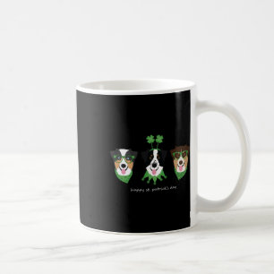 Frohen St. Patrick's Day Australian Shepherd Hunde Kaffeetasse