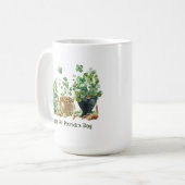 Frohen St. Patrick's Day Becher Kaffeetasse (Vorderseite Links)