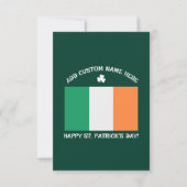 Frohen St. Patrick's Day Benutzername Kleeblatt Karte (Vorderseite)