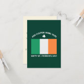 Frohen St. Patrick's Day Benutzername Kleeblatt Karte (Vorderseite/Rückseite Beispiel)