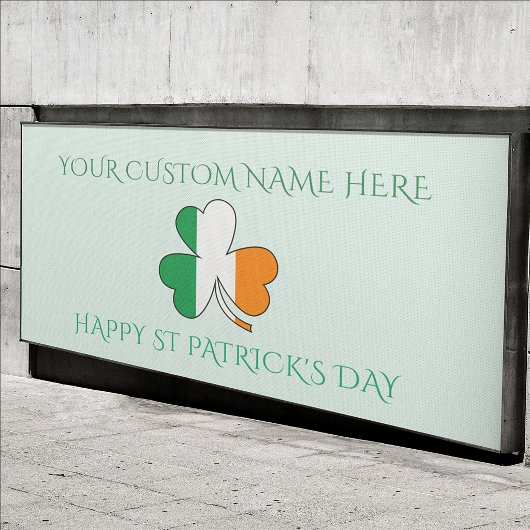 Frohen St. Patrick's Day Benutzername Shamrock Banner