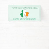 Frohen St. Patrick's Day Benutzername Shamrock Banner (InSitu)